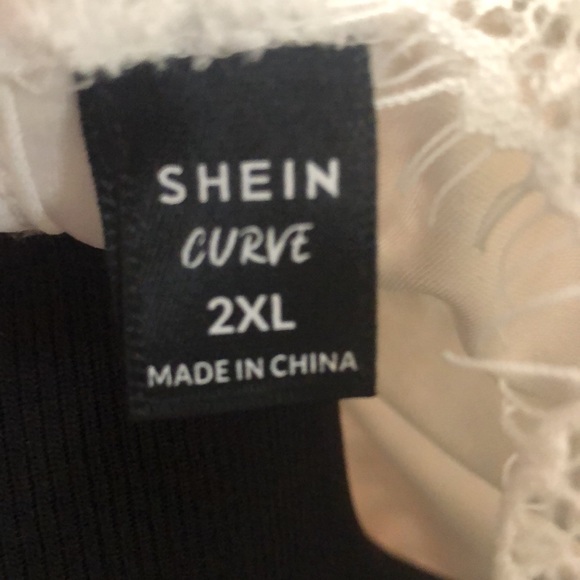 Beautiful White Lace SHEIN Curvy Dress plus size - Picture 16 of 17